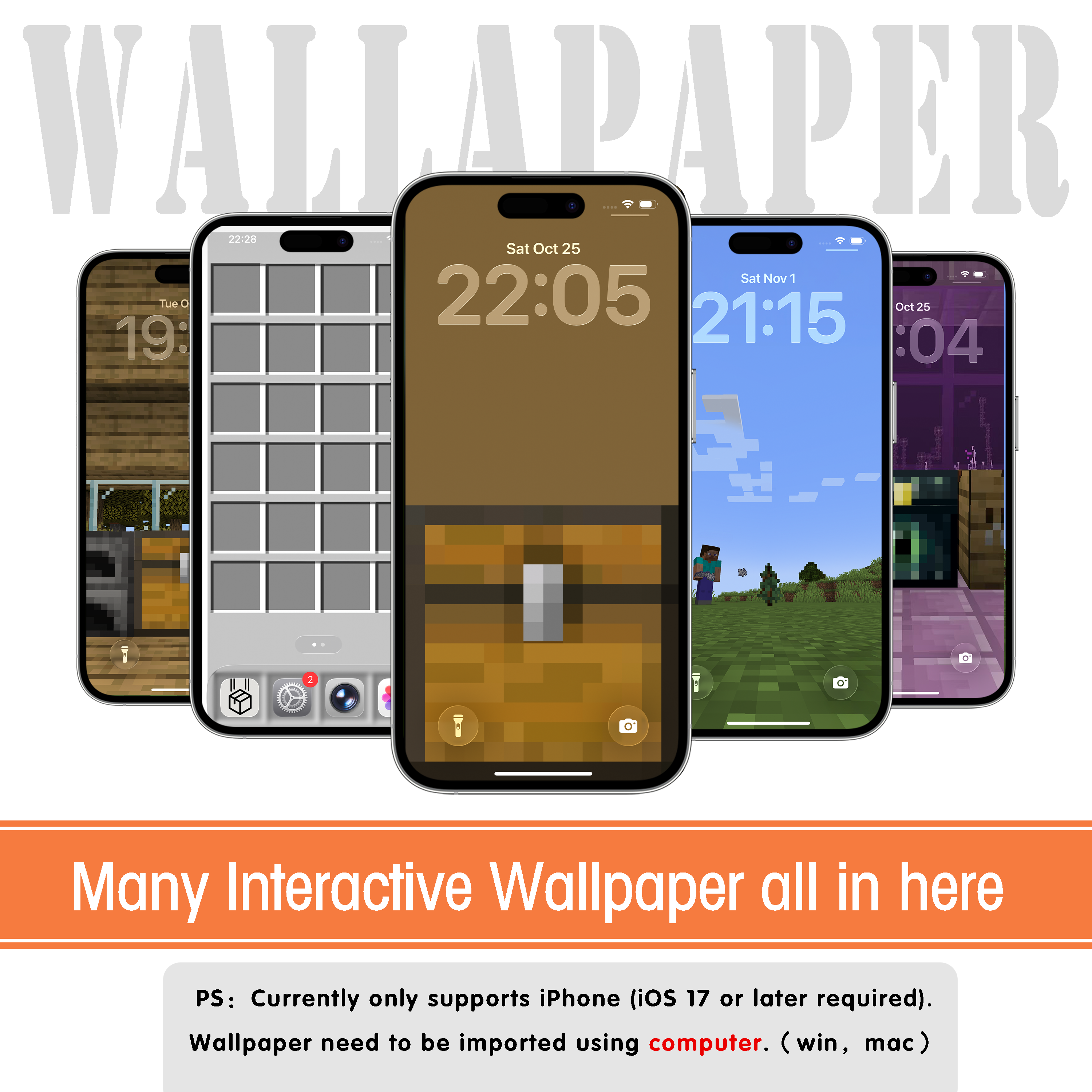 Interactive wallpaper collection | Aesthetic 4K Wallpaper for iPhone
